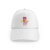 002 angel white trucker hat