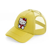 hello kitty baby-gold-trucker-hat