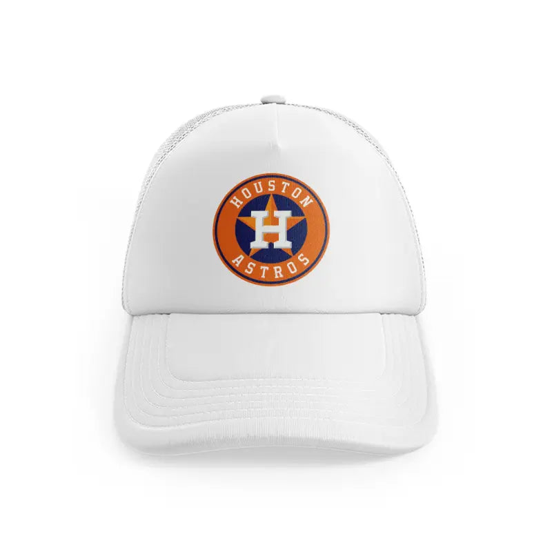 Houston Astros Orange Badgewhitefront-view