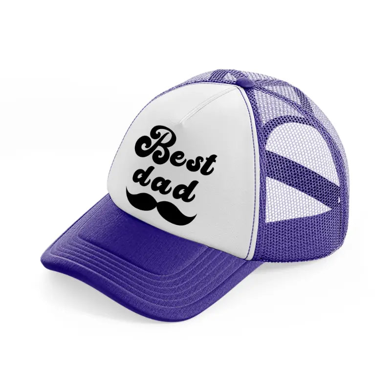 best dad-purple-trucker-hat