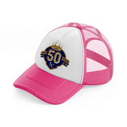 16969 - 2018 kansas city royals-neon-pink-trucker-hat