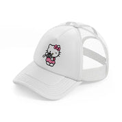 hello kitty clicking-white-trucker-hat