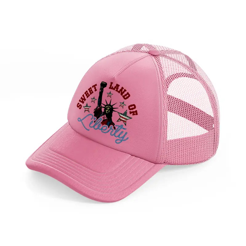 sweet land of liberty-pink-trucker-hat