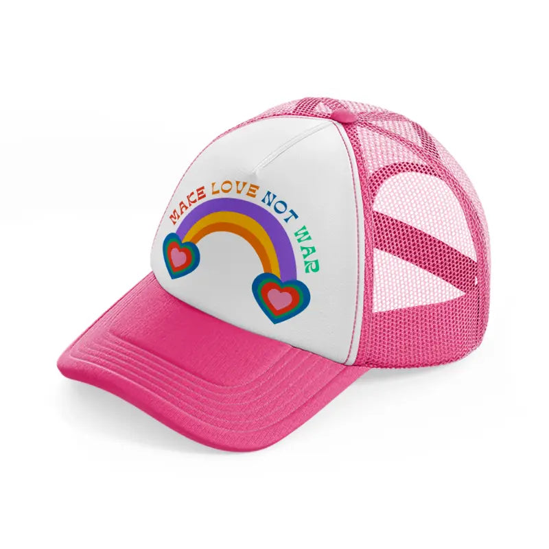 icon37 neon pink trucker hat