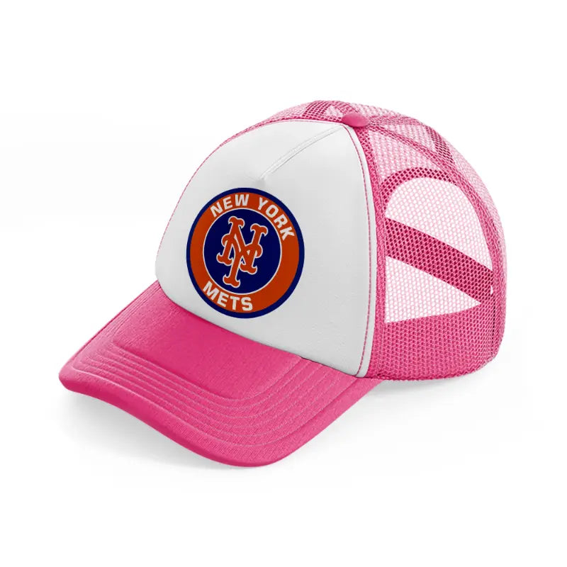 new york mets-neon-pink-trucker-hat