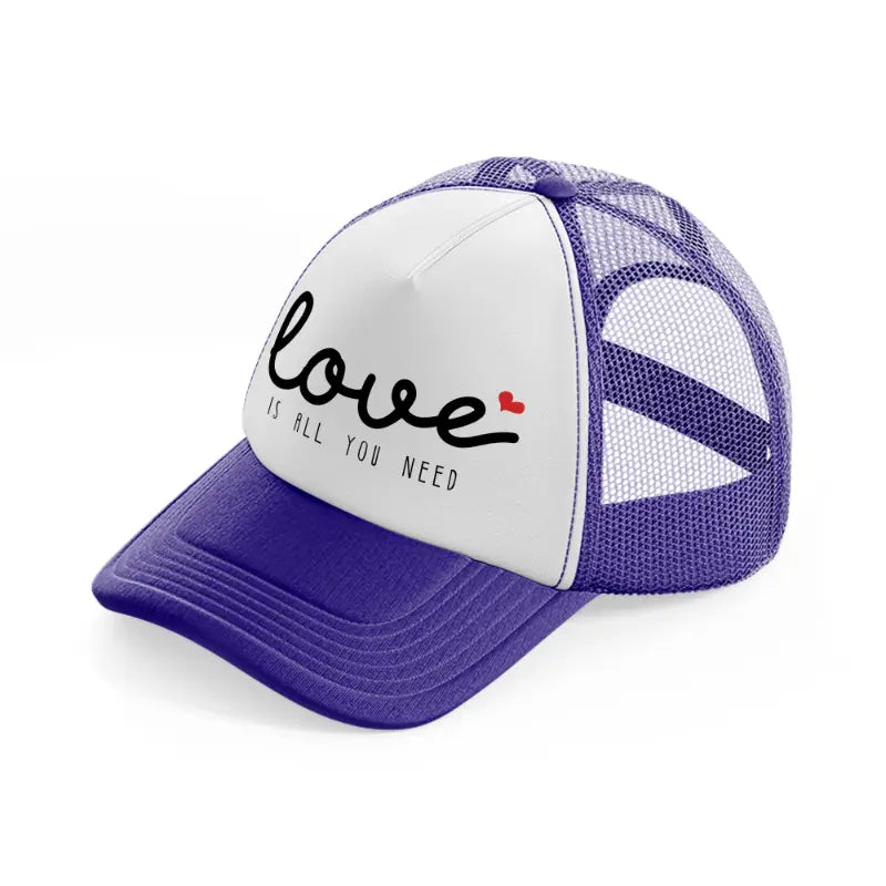 love is all you need-purple-trucker-hat