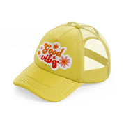 retro positive stickers (7) gold trucker hat