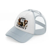 hunt the grunt grey trucker hat