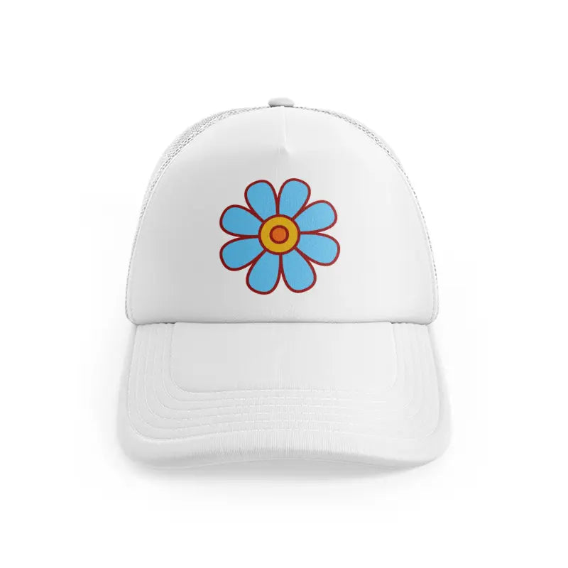 pngretroflower3-white-trucker-hat