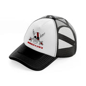 shanks logo-black-and-white-trucker-hat