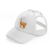 010-llama-white-trucker-hat