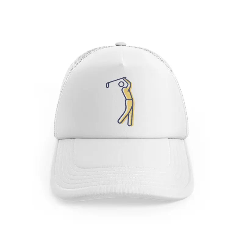 Golf Player Signwhitefront-view