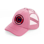 cleveland indians-pink-trucker-hat