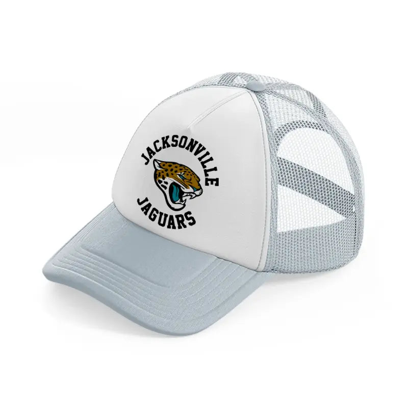 jacksonville jaguars circle-grey-trucker-hat
