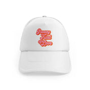 groovy love sentiments gs 07 white trucker hat