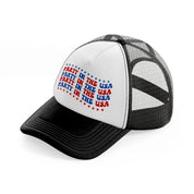 party in the usa-01-black-and-white-trucker-hat