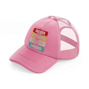 father husband golfing legend-pink-trucker-hat