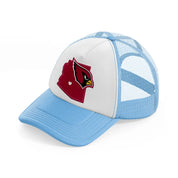 arizona cardinals supporter sky blue trucker hat