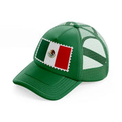 mexico stamp-green-trucker-hat