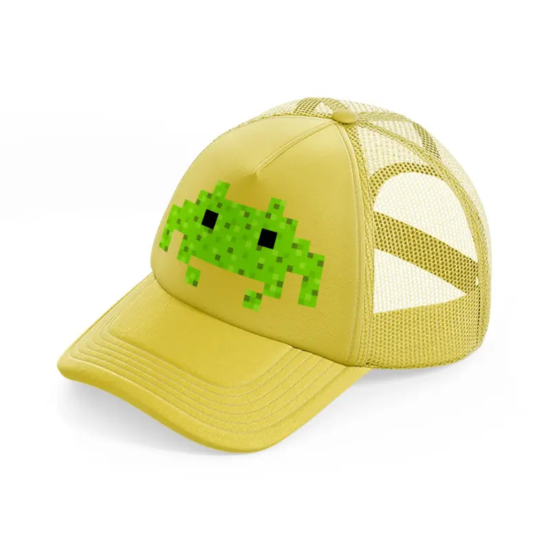 invader-gold-trucker-hat