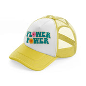 groovy love sentiments gs 14 yellow trucker hat