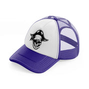 pirate skull head-purple-trucker-hat