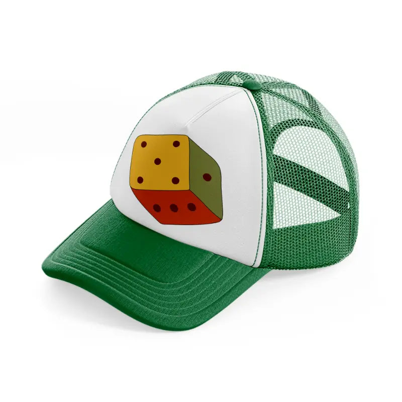 groovy elements 56 green and white trucker hat