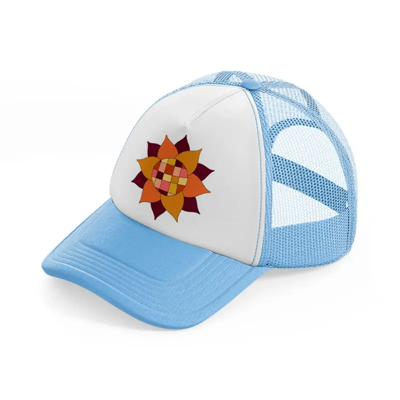 floral elements-15-sky-blue-trucker-hat