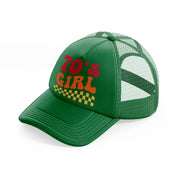70's girl-green-trucker-hat