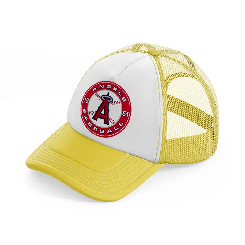 angels baseball 1961-yellow-trucker-hat