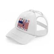 stars & stripes-010-white-trucker-hat