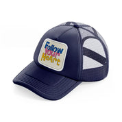 love quotes 01 navy blue trucker hat