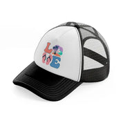 love sublimation-black-and-white-trucker-hat