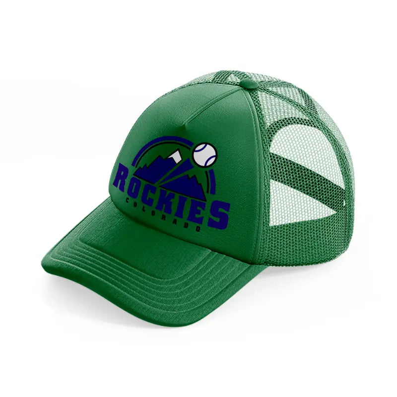 rockies colorado green trucker hat