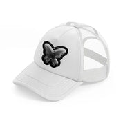 butterfly white trucker hat