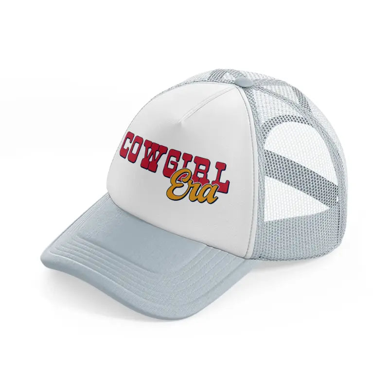 cowgirl era-grey-trucker-hat