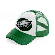 philadelphia eagles green emblem-green-and-white-trucker-hat