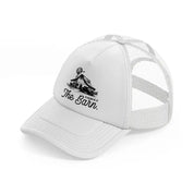 i'd rather be at the barn.-white-trucker-hat
