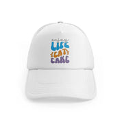 enjoy life eat cake-white-trucker-hat