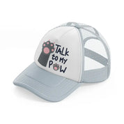 cat (2) grey trucker hat