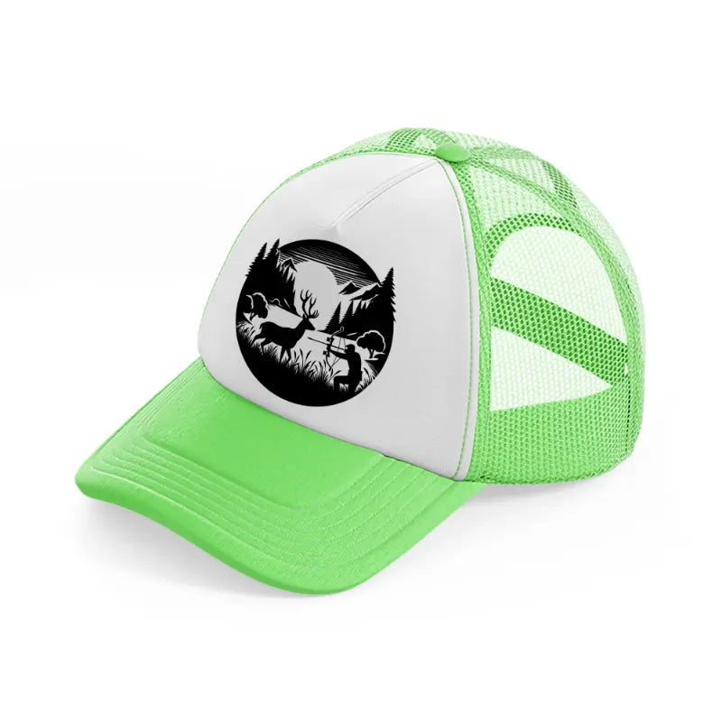 deer hunter-lime-green-trucker-hat