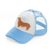 012 corgi sky blue trucker hat