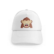 148 monkey 1 white trucker hat