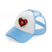 49ers fan club-sky-blue-trucker-hat