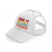 this is my 70's costume white trucker hat