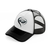 philadelphia eagles lover-black-and-white-trucker-hat