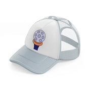 golf ball blue grey trucker hat