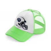 tennessee titans white helmet-lime-green-trucker-hat