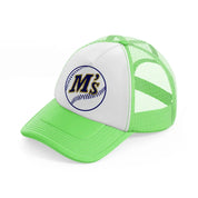 seattle mariners ball-lime-green-trucker-hat