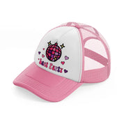 last party pink and white trucker hat